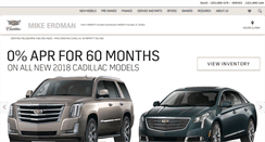 Desktop Screenshot of mikeerdmancadillac.com