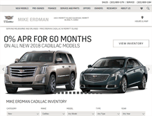 Tablet Screenshot of mikeerdmancadillac.com